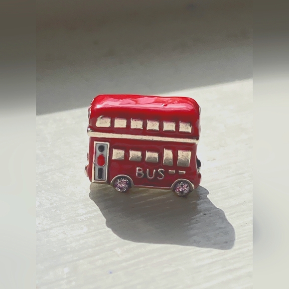 BOGO! BUNDLE FOR DISCOUNT! 925 Silver Classic English Double Decker Bus - Picture 3 of 4